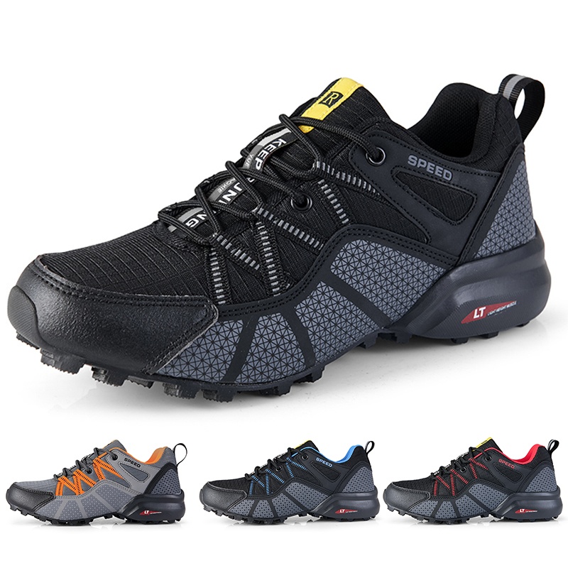 Men'S Mountain Biking Shoes - Cycling Shoes Men's Shoes Lockless Bicycle