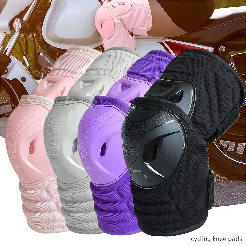 Mountain Biking Knee And Elbow Pads - 1/2Pcs Motorcycle Knee Pads Adjustable Motorcycle