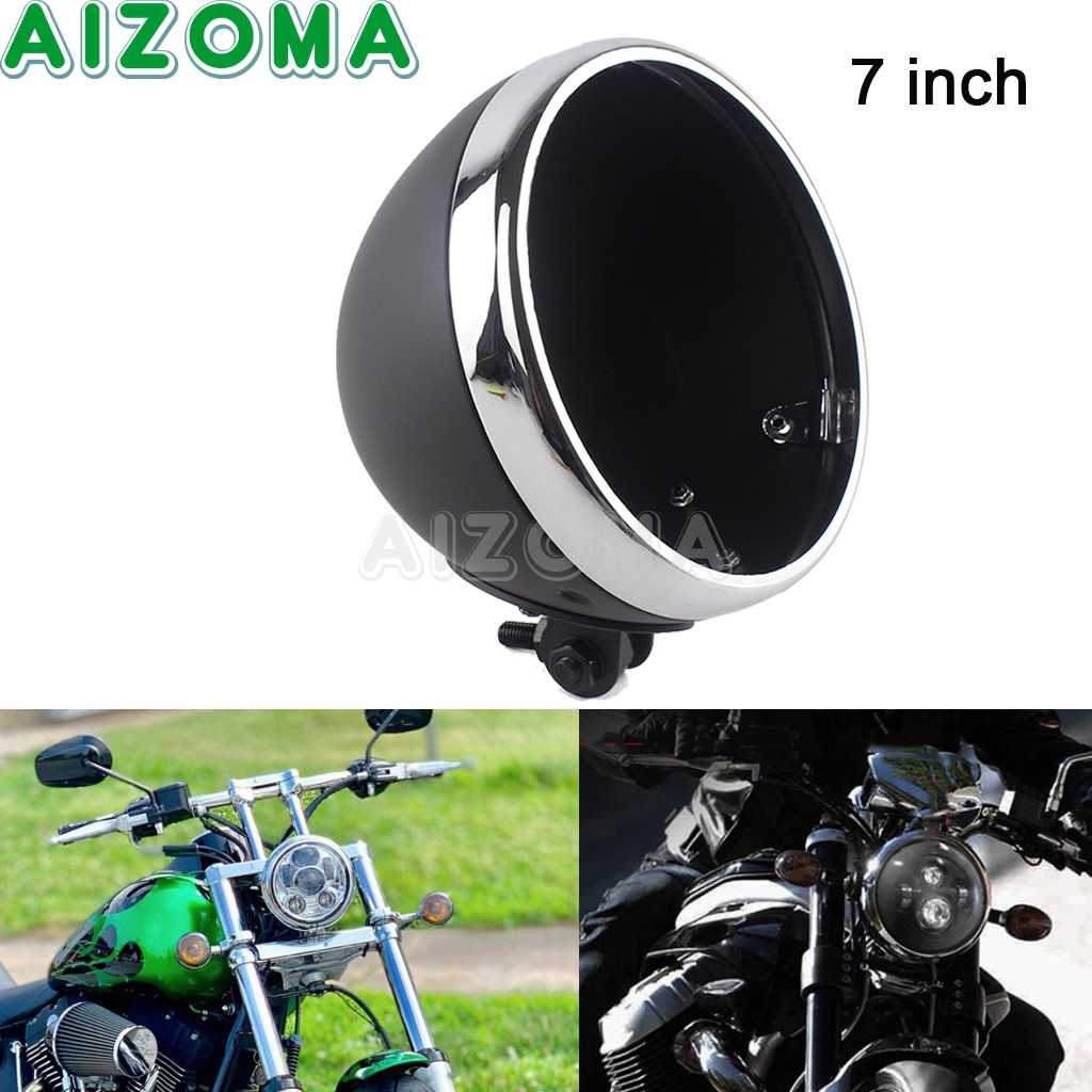 Xtreme Mountain Biking - Universal Motorcycle Retro Light Bucket 7inch