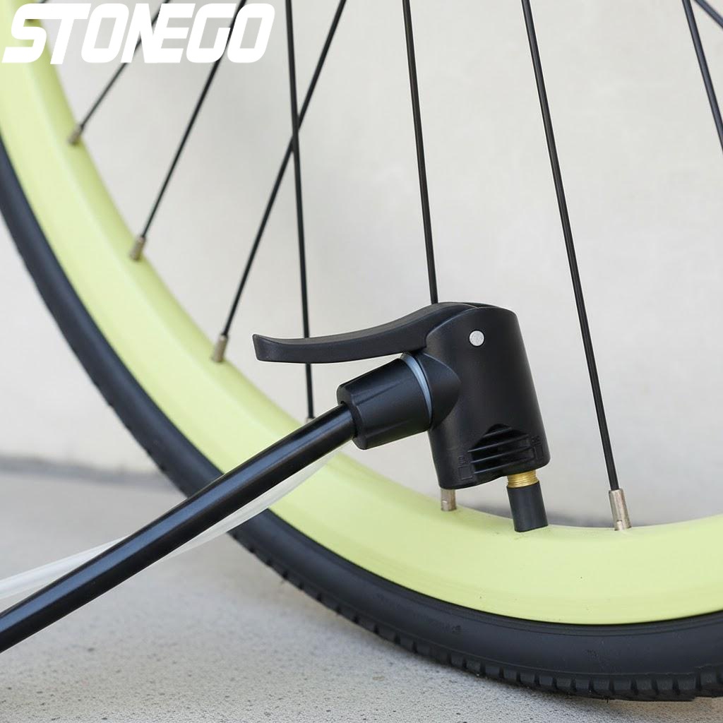 Mountain Biking Track - Bicycle Pump Nozzle Dual Head Adapter