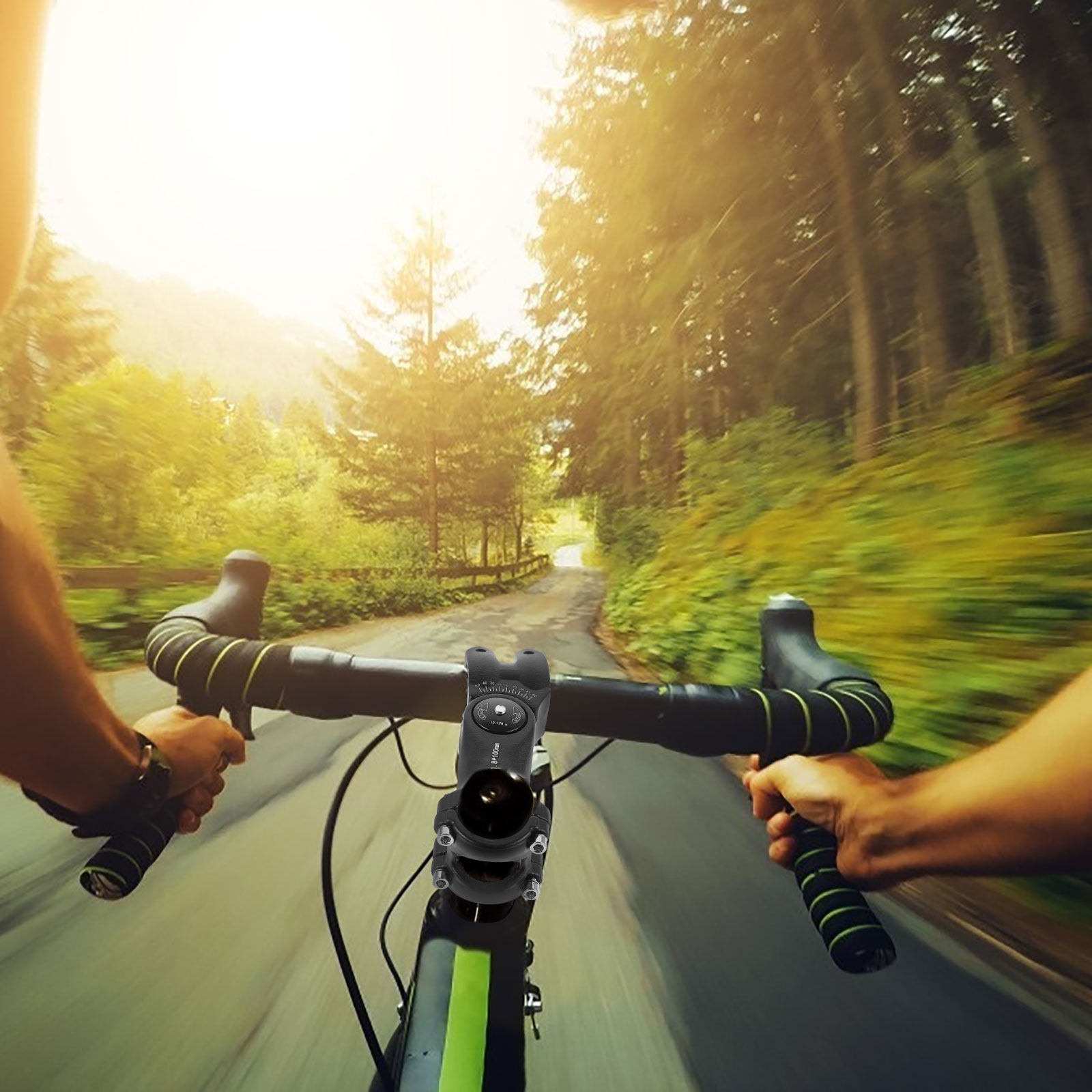 Mountain Biking Track - Adjustable Handlebar Stem Riser Aluminum Alloy