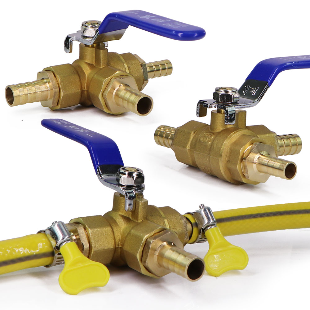 Spoke Nipple Brass - Brass Tee Ball Valve Adapter 6-25mm