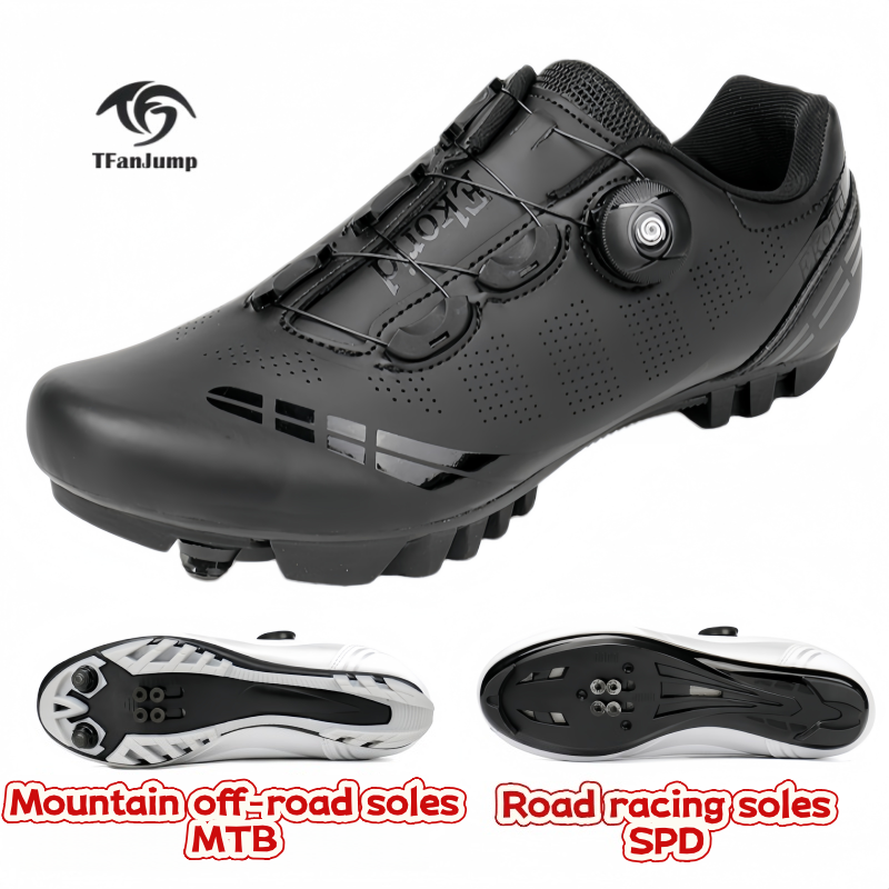 Men'S Mountain Biking Shoes - Men's Mountain Bike Shoes MTB,Breathable,Non-Slip,High Hardness,Suitable