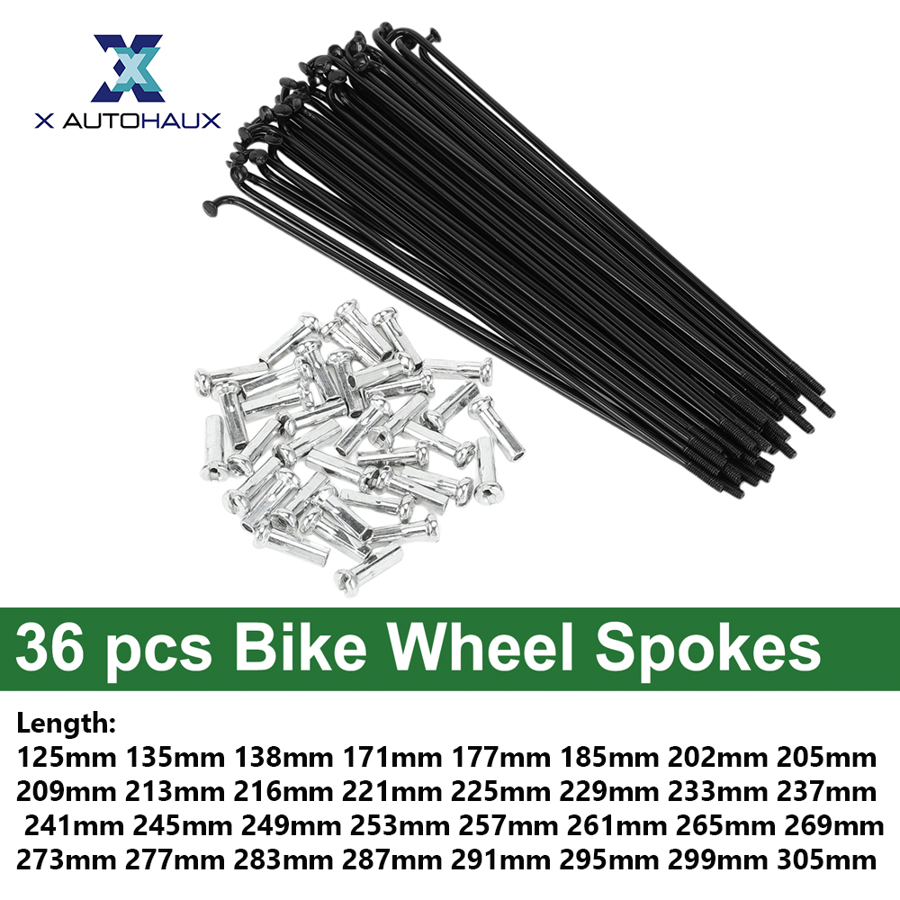 Spoke Nipple Brass - X autohaux 36pcs Bicycle Spokes Bike