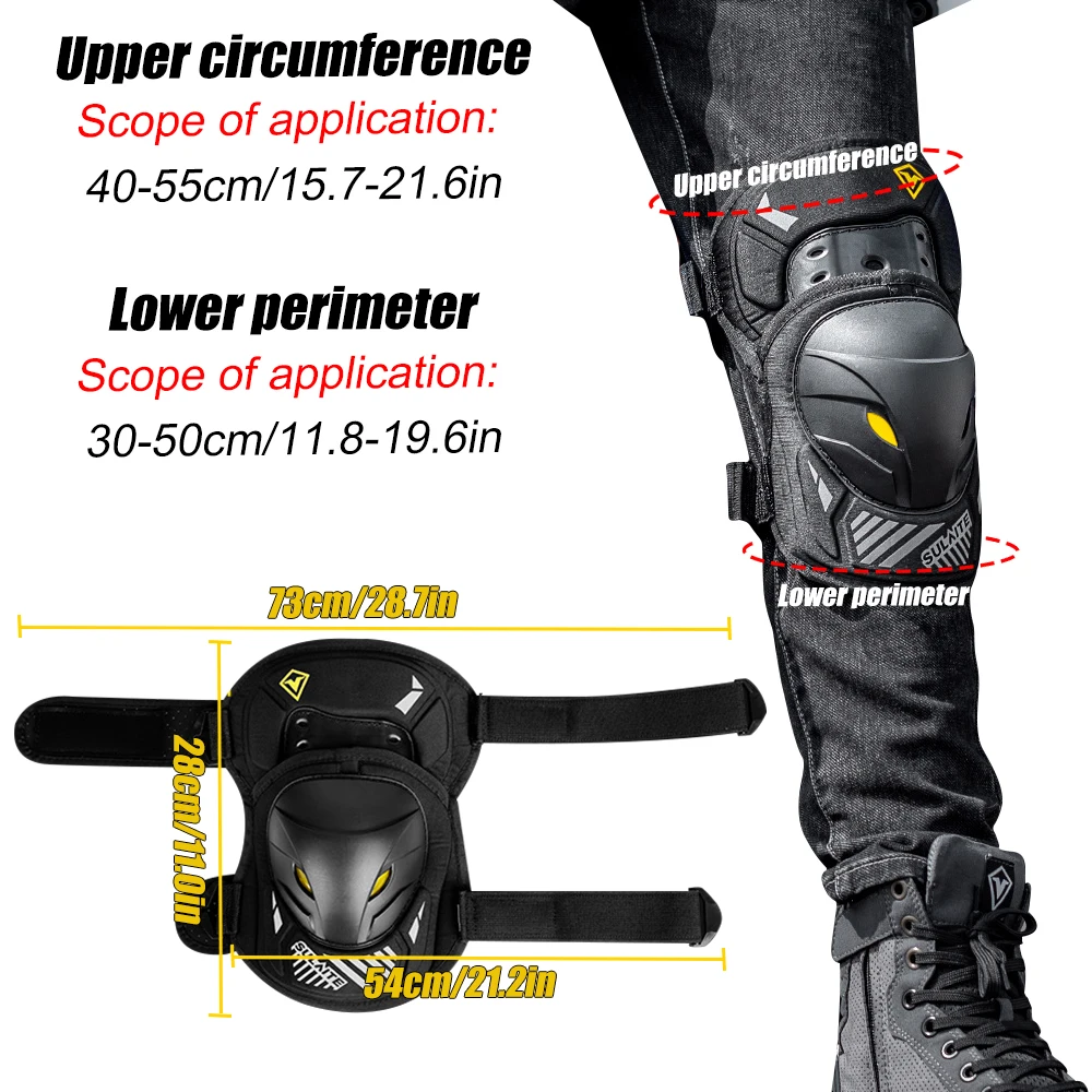 GOMOREON 1Pair Motorcycle Elec – Mountain Biking Knee And Elbow Pads recenzja i cena