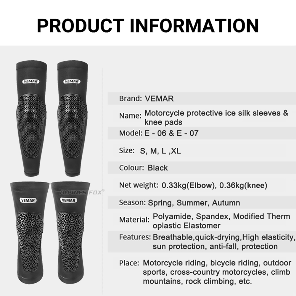 VEMAR Breathable Anti-fall Mot – Mountain Biking Knee And Elbow Pads recenzja i cena