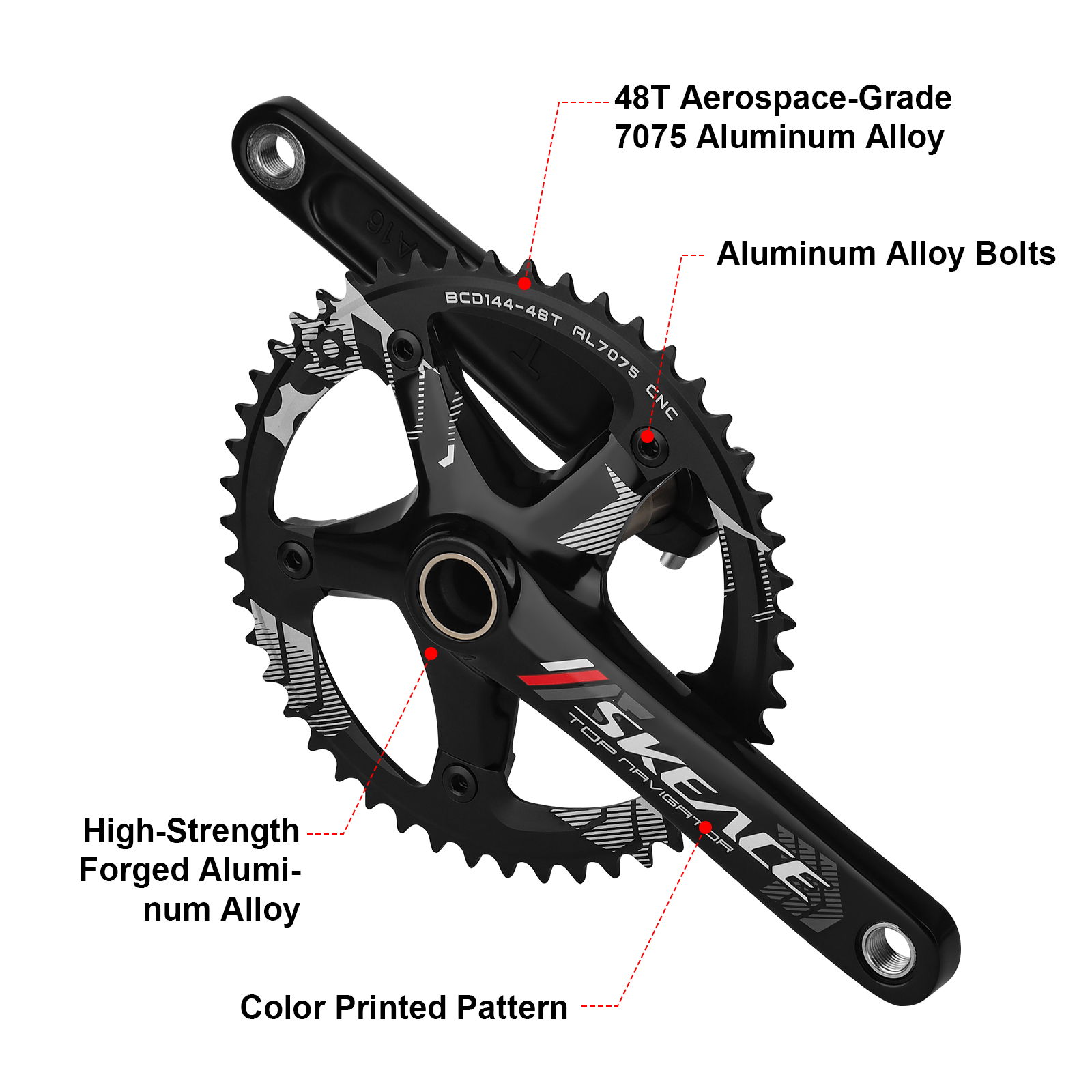 SKEACE Road Bike Crankset 144B – Mountain Biking Track recenzja i cena